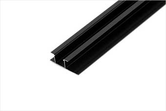 齐齐哈尔航空纤维墙咔铝合金带灯中条（哑黑氧化）