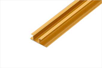 齐齐哈尔航空纤维墙咔铝合金带灯中条（钛金氧化）