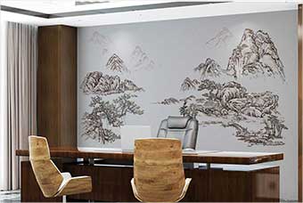 齐齐哈尔森佰汇航空纤维墙咔(山水之间)